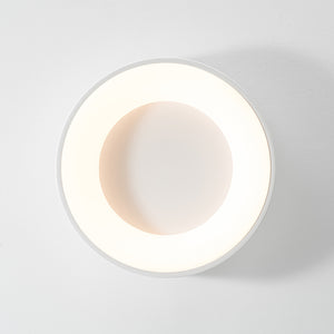 Scandinavian Dimmable LED Round Halo Flush Mount Light