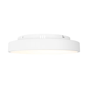 Scandinavian Dimmable LED Round Halo Flush Mount Light