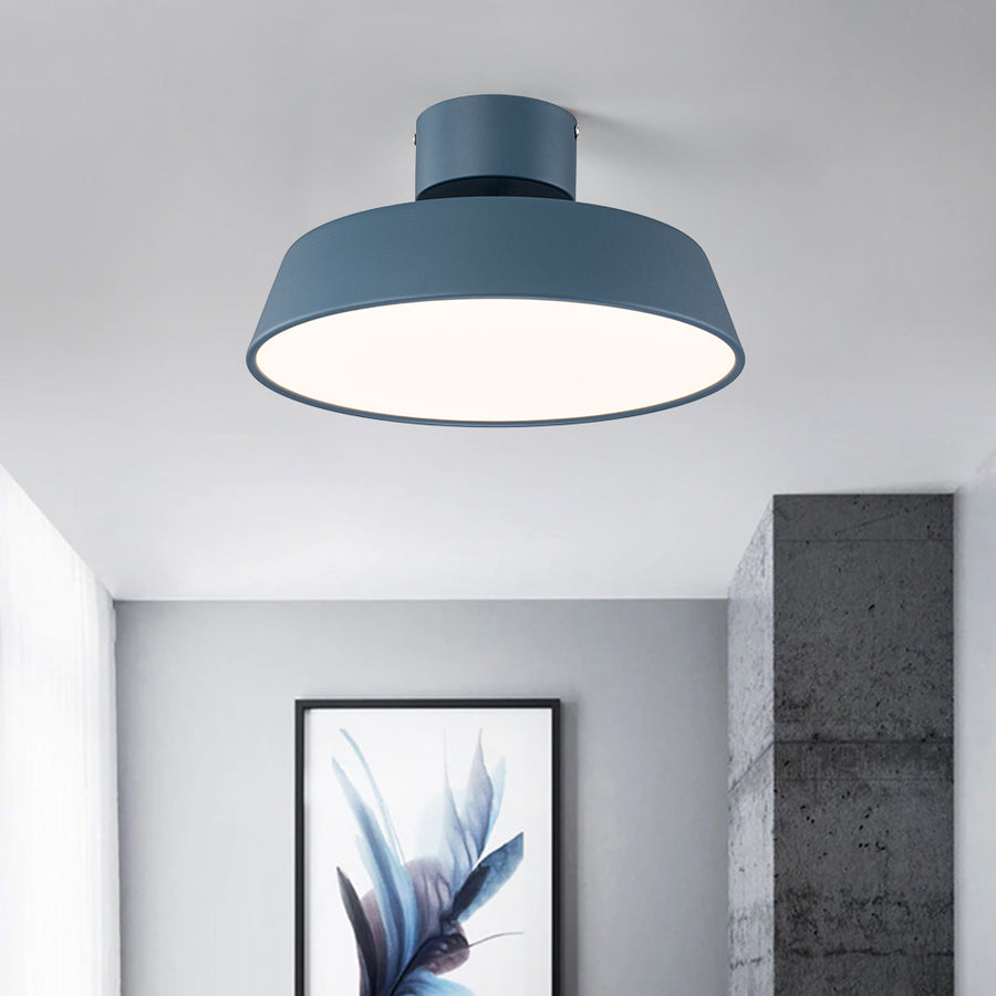 Scandinavian LED Semi Flush Ceiling Light | LightFixturesUSA, Semi ...