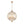 Sculptural Glam 6-Light Distressed Gold Crystal Orb Chandelier