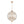Sculptural Glam 6-Light Distressed Gold Crystal Orb Chandelier