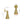 Starry 1-Light Brass Metal Cone Armed Vanity Wall Sconce