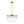 Tiered Water Ribbed Glass Round Semi Flush Chandelier
