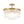Tiered Water Ribbed Glass Round Semi Flush Chandelier