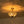 Victorian Antique Bronze Crystal Semi Flush Light