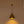 Vintage 1-Light Aged Brass Metal Bell Dome Pendant