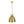 Vintage 1-Light Aged Brass Metal Bell Dome Pendant