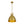 Vintage 1-Light Aged Brass Metal Bell Dome Pendant