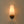 Vintage 1-Light Walnut Accented Fabric Conical Vanity Wall Sconce