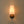 Vintage 1-Light Walnut Accented Fabric Conical Vanity Wall Sconce