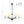 Vintage 6-Light Frosted Glass Shade Round Candle Style Chandelier