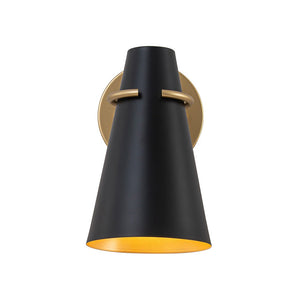 LightFixturesUSA - 1 - Light Adjustable Head Metal Cone Vanity Wall Sconce - Ceiling Light - White - 