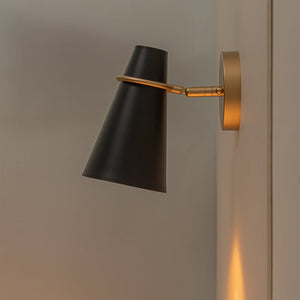 LightFixturesUSA - 1 - Light Adjustable Head Metal Cone Vanity Wall Sconce - Ceiling Light - White - 