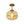 LightFixturesUSA-1-Light Amber Ribbed Glass Round Semi Flush Mount-Ceiling Light-Amber Glass-