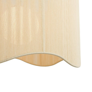 LightFixturesUSA - 1 - Light Beige Woven Thread Wavy Drum Cage Chandelier - Chandelier - Beige - 