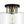 Load image into Gallery viewer, LightFixturesUSA - 1 - Light Black Brass Clear Glass Drum Semi Flush Mount - Ceiling Light - 11.8 in - 
