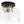 Load image into Gallery viewer, LightFixturesUSA - 1 - Light Black Brass Clear Glass Drum Semi Flush Mount - Ceiling Light - 11.8 in - 
