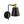 LightFixturesUSA - 1 - Light Black Gold 90 - Degree Adjustable Cone Wall Lamp - Wall Sconce - 1 Pack - 
