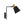 LightFixturesUSA - 1 - Light Black Gold 90 - Degree Adjustable Cone Wall Lamp - Wall Sconce - 1 Pack - 