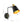 LightFixturesUSA - 1 - Light Black Gold 90 - Degree Adjustable Cone Wall Lamp - Wall Sconce - 1 Pack - 