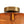 LightFixturesUSA - 1 - Light Caramel Amber Ribbed Glass Round Semi Flush Mount - Ceiling Light - 18.8 in. - 
