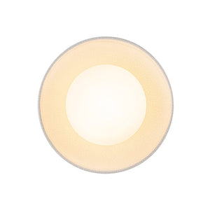 LightFixturesUSA - 1 - Light Ceramic Dome Frosted Shade Semi Flush Mount - Ceiling Light - Crackled Beige - 