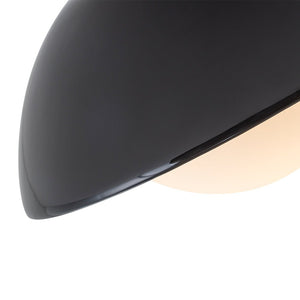 LightFixturesUSA - 1 - Light Ceramic Dome Frosted Shade Semi Flush Mount - Ceiling Light - Crackled Beige - 