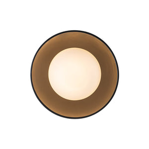 LightFixturesUSA - 1 - Light Ceramic Dome Frosted Shade Semi Flush Mount - Ceiling Light - Crackled Beige - 