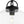 LightFixturesUSA - 1 - Light Clear Glass Dome Shade Semi Flush Mount - Ceiling Light - Black - 