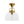 LightFixturesUSA - 1 - Light Clear Glass Dome Shade Semi Flush Mount - Ceiling Light - Brass - 