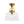 LightFixturesUSA - 1 - Light Clear Glass Dome Shade Semi Flush Mount - Ceiling Light - Brass - 