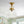 LightFixturesUSA - 1 - Light Clear Glass Dome Shade Semi Flush Mount - Ceiling Light - Brass - 
