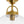 LightFixturesUSA - 1 - Light Clear Glass Dome Shade Semi Flush Mount - Ceiling Light - Brass - 