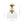 LightFixturesUSA - 1 - Light Clear Glass Dome Shade Semi Flush Mount - Ceiling Light - Brass - 