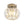 LightFixturesUSA-1-Light Dazzled Crystal Round Mini Cage Chrome Semi Flush Mount-Ceiling Light-1 Pack-