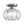 LightFixturesUSA-1-Light Dazzled Crystal Round Mini Cage Chrome Semi Flush Mount-Ceiling Light-1 Pack-