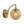 LightFixturesUSA-1-Light Goose Arm Amber Ribbed Glass Globe Wall Sconce-Wall Sconce-1 Pack-