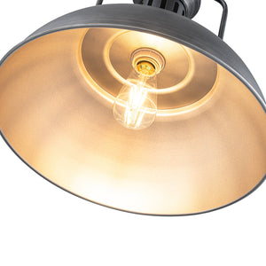LightFixturesUSA-1-Light Industrial Dome Pendant Light-Pendant Light-Rusty-