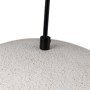 LightFixturesUSA - 1 - Light Industrial Limestone Style Metal Dome Pendant - Pendant Light - 13.7 in - 