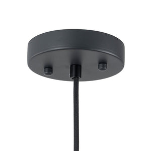 LightFixturesUSA - 1 - Light Large White Linen Shallow Conical Cage Pendant - Ceiling Light - 17 in. - 