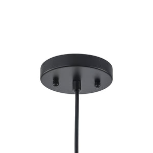 LightFixturesUSA-1-Light Smoked Grey Tinted Glass Bell Kitchen Pendant-Pendant Light-Black-