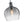 LightFixturesUSA-1-Light Smoked Grey Tinted Glass Bell Kitchen Pendant-Pendant Light-Black-