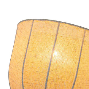 LightFixturesUSA - 1 - Light Vintage Natural Fabric Linen Cage Wall Sconce - Wall Sconce - 2 Packs - 