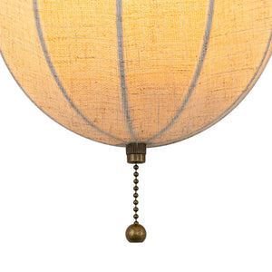 LightFixturesUSA - 1 - Light Vintage Natural Fabric Linen Cage Wall Sconce - Wall Sconce - 2 Packs - 