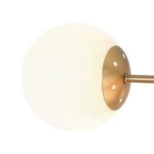 LightFixturesUSA-10-Light Brass Opal Glass Globe Round Sputnik Chandelier-Chandelier-35 in-