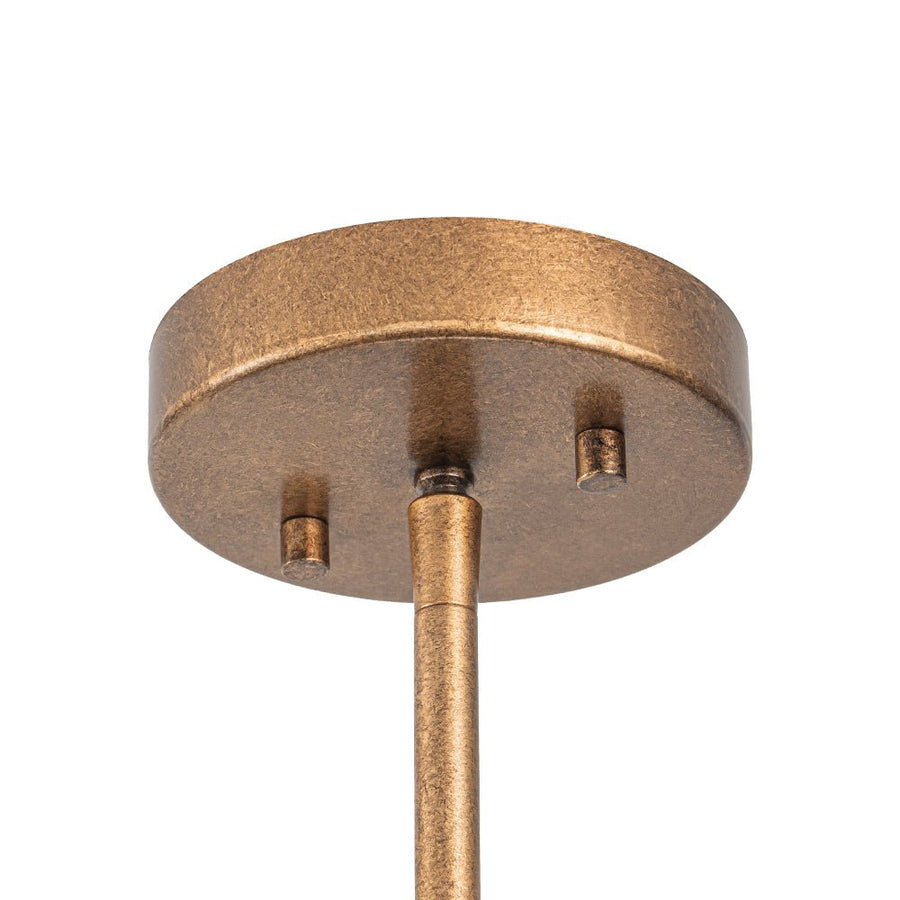 LightFixturesUSA - 10 - Light French Vintage Candle Style Linear Island Chandelier - Chandelier - Oil - Rubbed Bronze - 