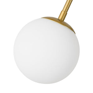 LightFixturesUSA - 10 - Light Opal Glass Globe Bubble Sputnik Branch Chandelier - Chandelier - Brass - 