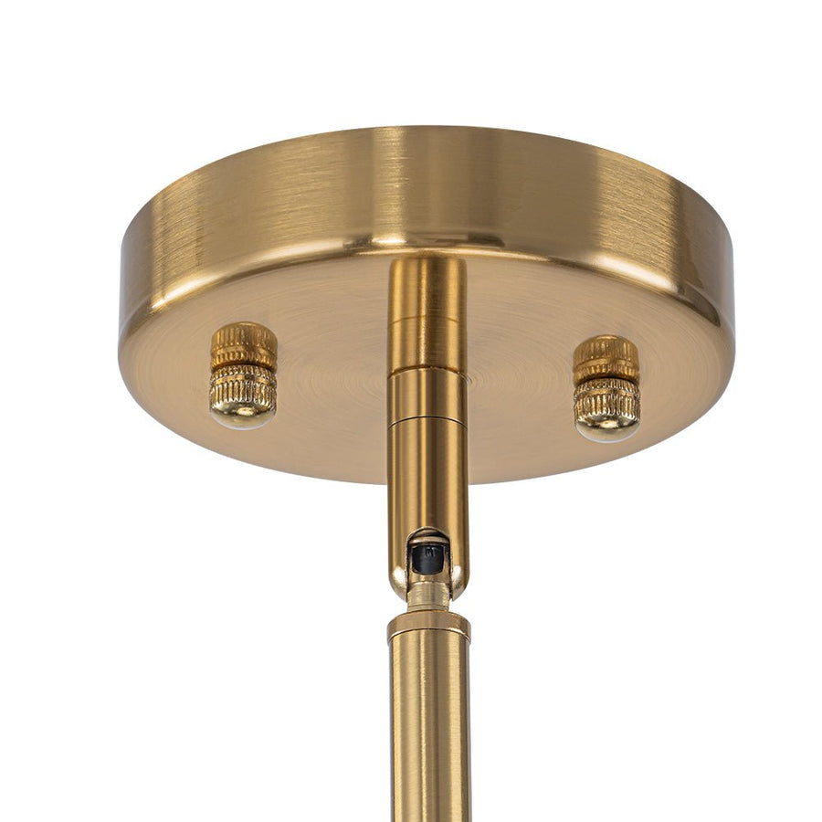 LightFixturesUSA - 12 - Light Brass Firework Opal Glass Globe Sputnik Chandelier - Chandelier - Brass - 