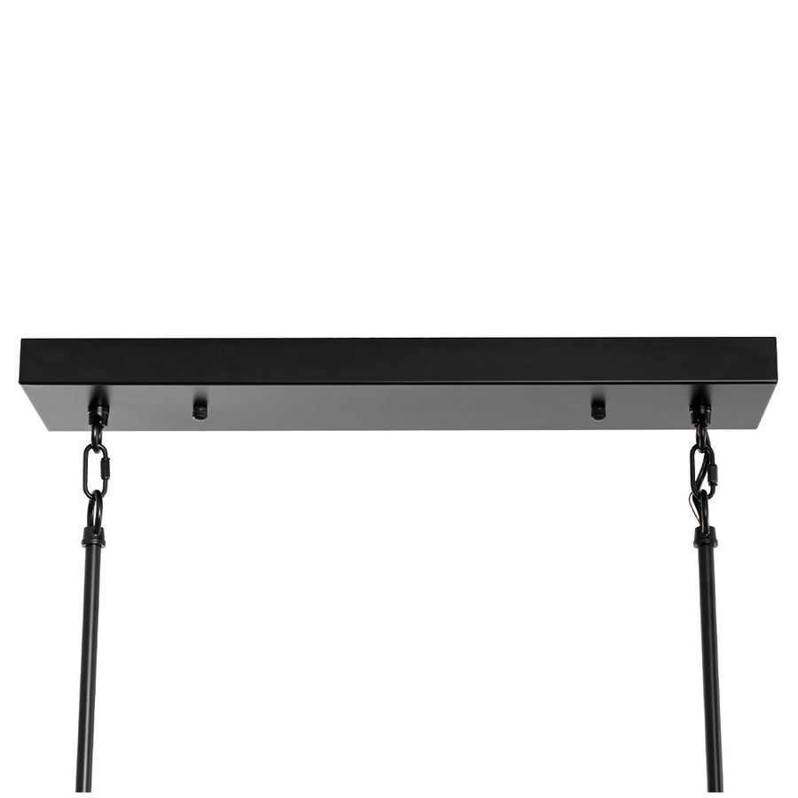 LightFixturesUSA - 12 - Light Sputnik Glass Globe Bubble Linear Island Chandelier - Chandelier - Black (Exclusive Offer) - 