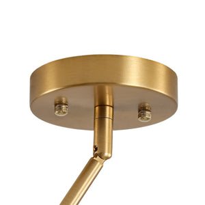 LightFixturesUSA - 15 - Light Opal Glass Globe Bubble Sputnik Branch Chandelier - Chandelier - Brass - 